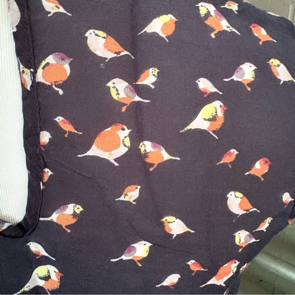 Gap Dark Blue Patterned Tank Top - image 4